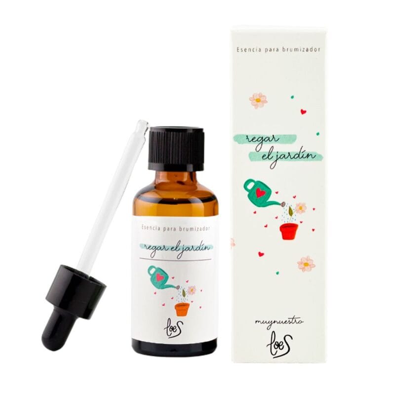 bruma para difusor 50ml con pipeta y cajita del aroma regar el jardin de la marca loes