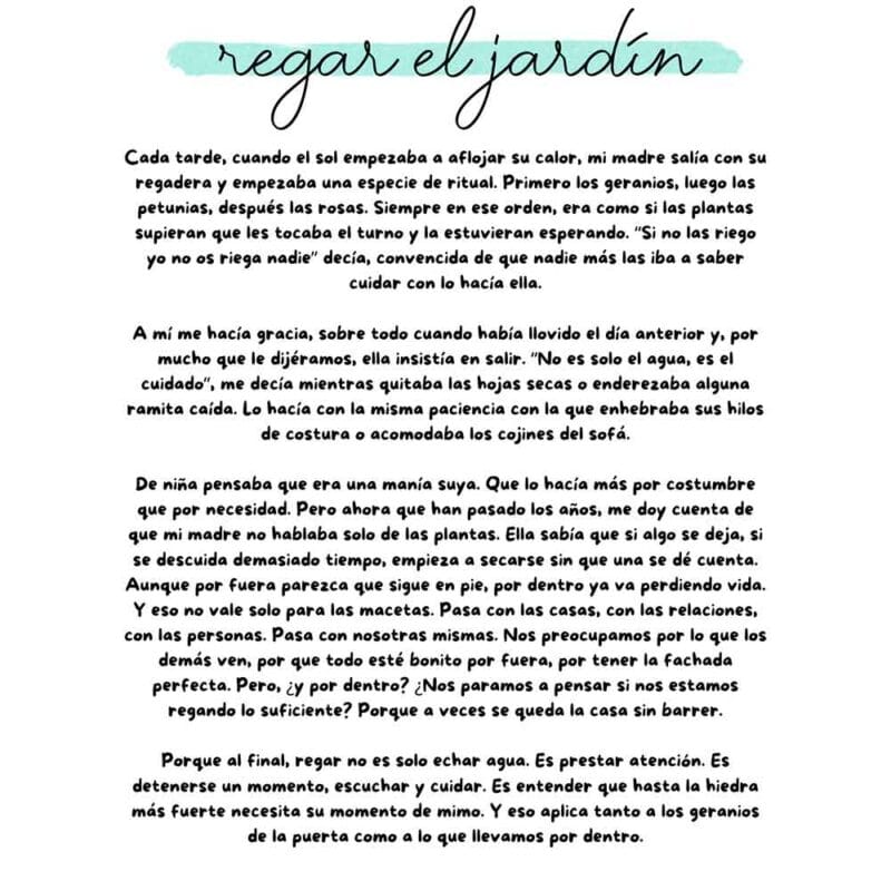 historia aroma regar el jardin loes hogar