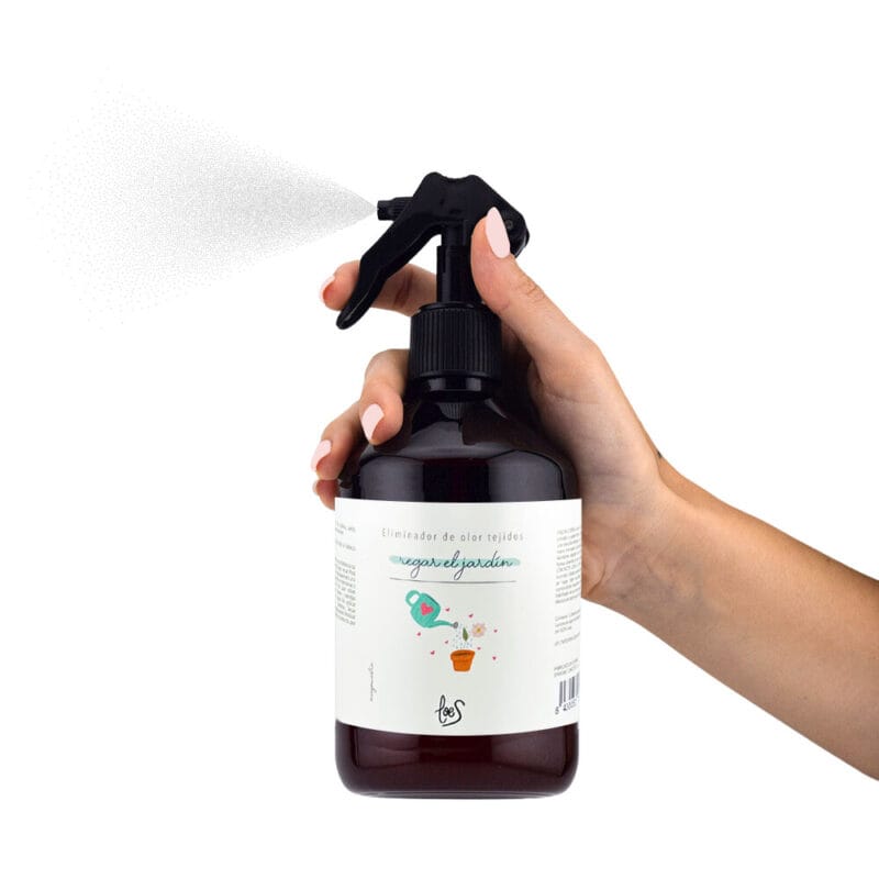 regar el jardin spray tejidos eliminador olores 500ml loes mano pulverizando