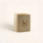 Vela con mecha de madera Mantel Puesto en la Mesa cuadrada - Imagen 7